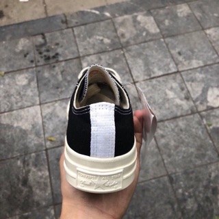 (Video cận cảnh) Giày Sneaker CV CDG Low Black