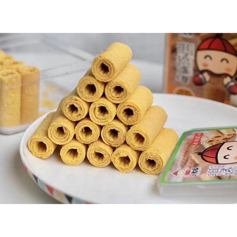 Bánh ống trứng cuộn - Bánh cuộn đài loan ( ăn trực tiếp hoặc làm bánh cuộn)