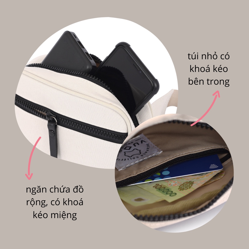 Túi Vuông city bag đeo chéo và ngang hông năng động thoải mái