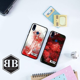 Ốp lưng kính cường lực Vsmart Joy 2 Plus hình hoa bỉ ngạn