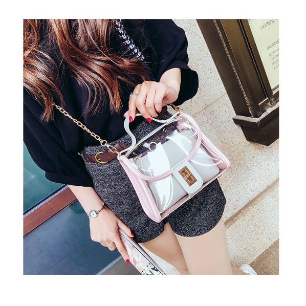 [ Hàng Mới Về ] Túi xách nữ nữ candy trong suốt hottrend - T298