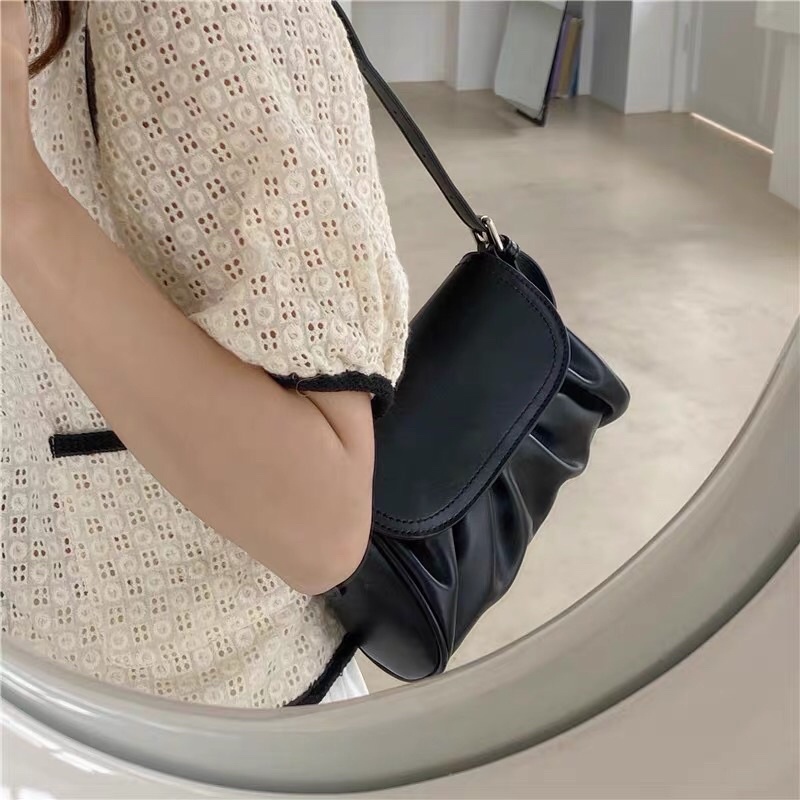 Túi kẹp nách nữ da mềm và túi đeo chéo nữ bằng da T5 SẴN