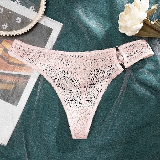 Quần lót ren lọt khe Kim Cương sexy quyến rũ mềm mại co dãn màu pastel 8032 🍓5 QUẦN, Quần chíp đáy kháng khuẩn TinTIn888