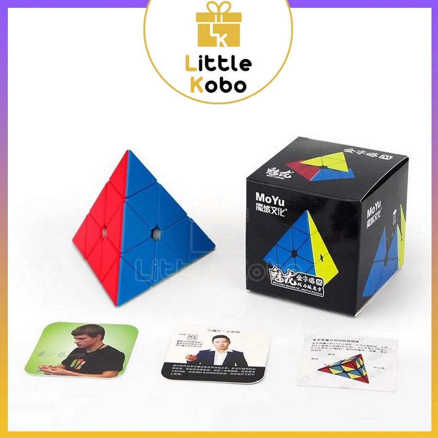 Rubik Pyraminx MoYu MeiLong M Pyraminx Magnetic Series Rubic Tam Giác Stickerless Pyramid