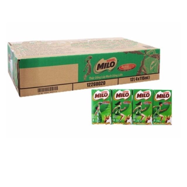 Lốc 4 hộp milo 110ml