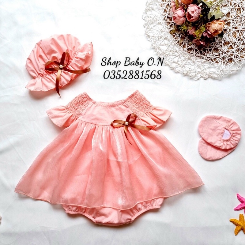 _❄️ SÉT NÓN + ĐẦM BODY CÁNH ÉN CHO BÉ GÁI❄️