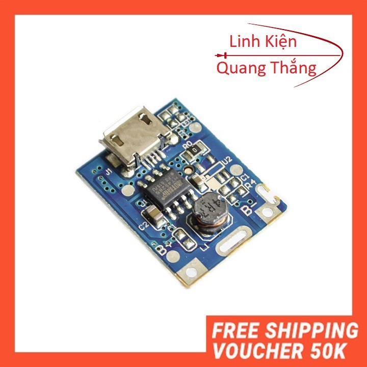 Mạch sạc dự phòng 5V-1A Mini Có led báo sạc