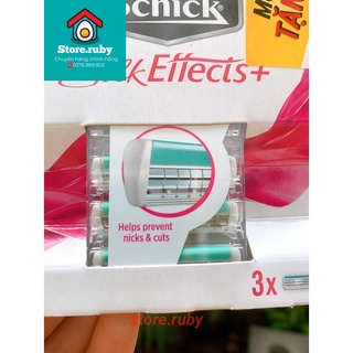 Lưỡi Dao Cạo  Dàng Cho Nữ Schick Silk Effects 3S(mua 2 tặng 1 trong cùng 1 hộp)