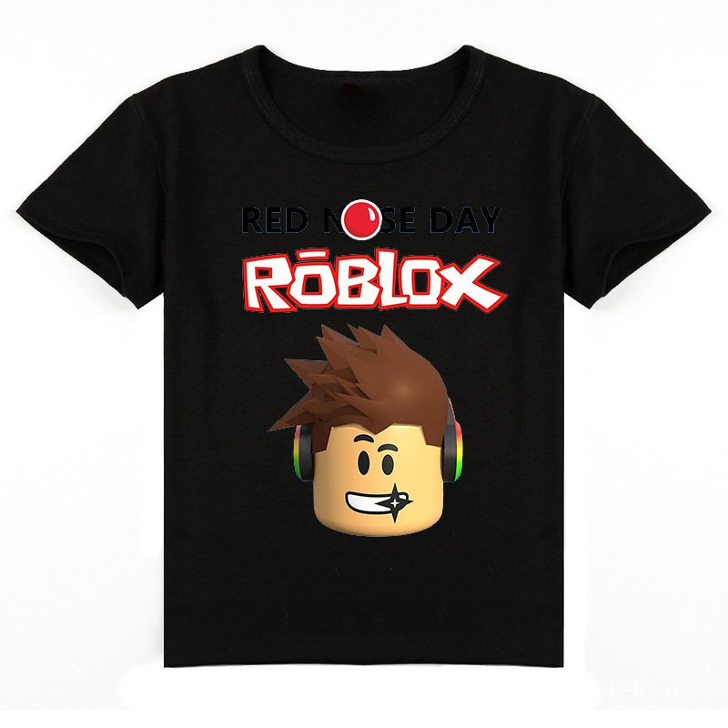 ROBLOX Áo Thun Tay Ngắn 2020 Hình Mũi Đỏ Cho Bé Y005