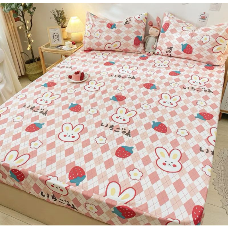 (Nhiều mẫu) Ga gối Cotton Living 3 món nhập khẩu,mọi kích thước, miễn phí bo chun, inbox để gửi thêm mẫu | BigBuy360 - bigbuy360.vn