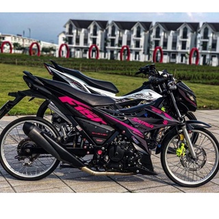 Tem rời suzuki satria đen phối hồng - chuẩn zin 2018