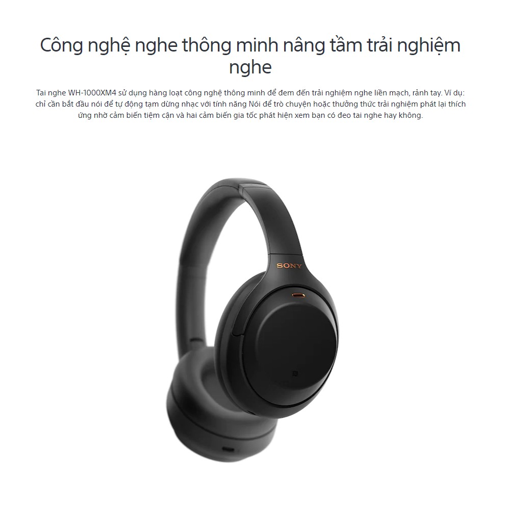 Tai nghe Sony WH-1000XM4 - Chính hãng phân phối