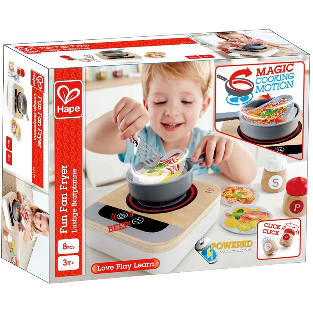 Đồ chơi gỗ chảo nấu ăn có âm thanh HAPE E3164B