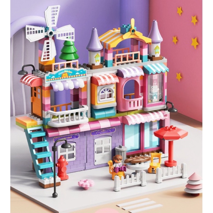 Lắp ghép lâu đài 216 chi tiết duplo