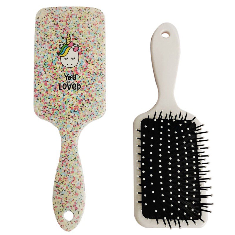 Lược Chải Tóc Gỡ Rối Họa Tiết Chim Hồng Hạc Hoạt Hình