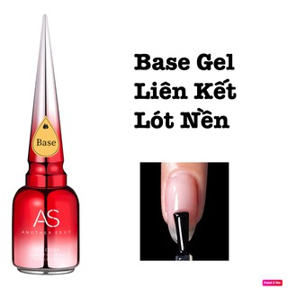 Base gel as mẫu mới chai đỏ 15ml chính hãng