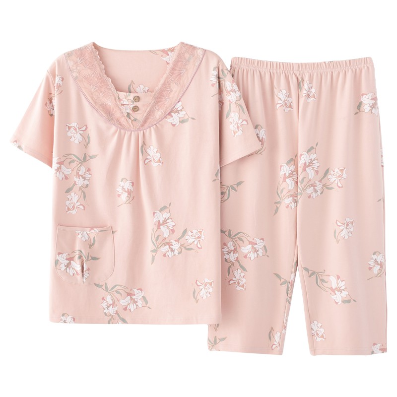 Đồ bộ nữ-Bộ mặc nhà quần lửng chất COTTON 100%, tông màu Pastel ngọt ngào: Full size M-2XL | BigBuy360 - bigbuy360.vn