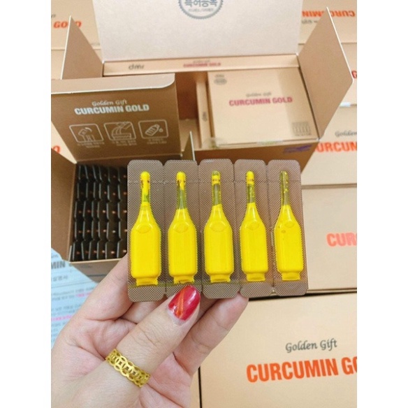 Tinh nghệ NANO CURCUMIN GOLD HÀN QUỐC_đẹp da, giữ dáng, chống lão hóa 100 tép [ Hàng Mới Về ]