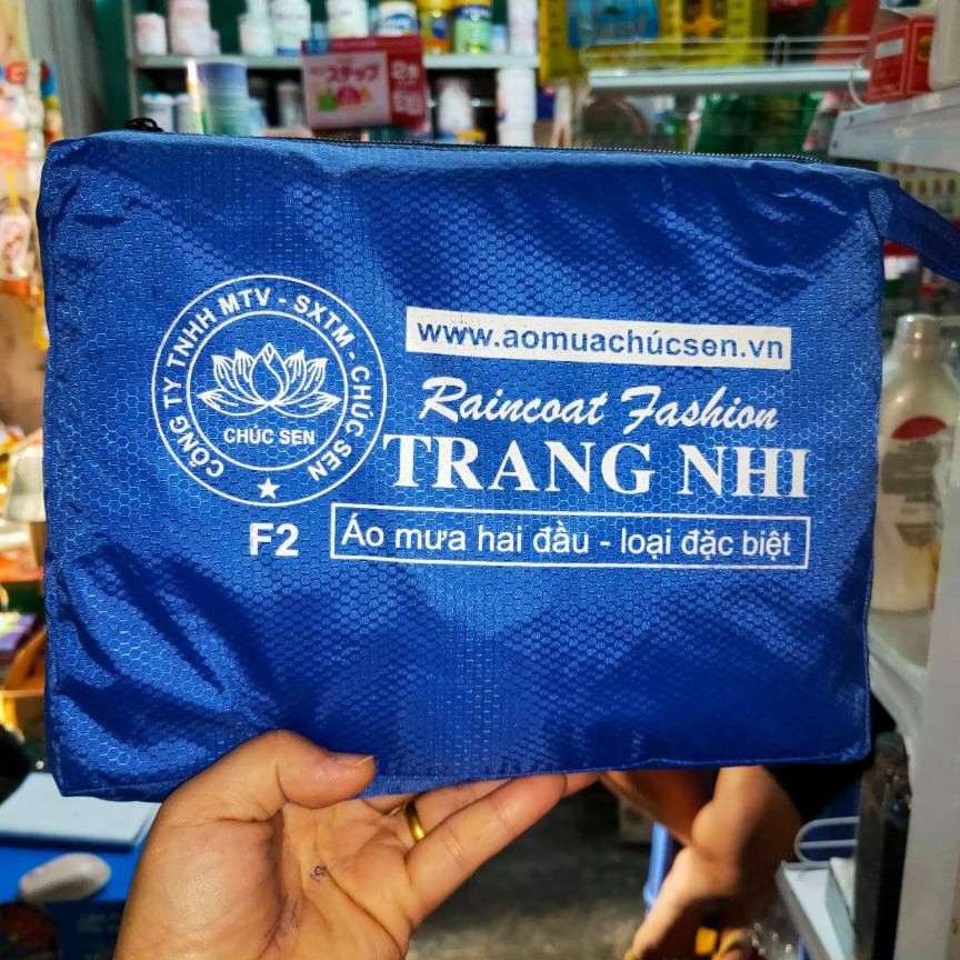 áo mưa trang nhi F2 2 đầu vải dù giá rẻ