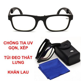 Kính lão Kính Viễn thị Đọc sách Tròng chống UV Gấp xếp