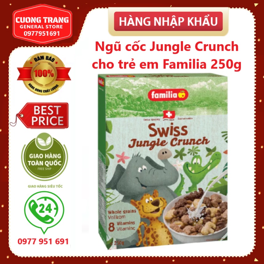 Ngũ cốc Jungle Crunch cho trẻ em Familia 250g