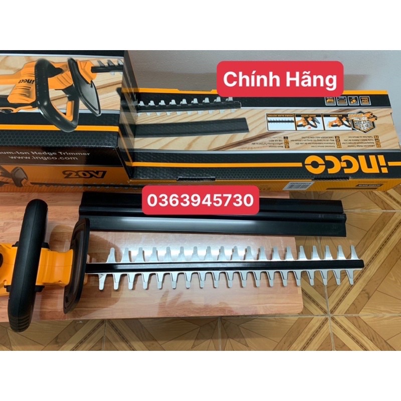 INGCO Máy cắt tỉa hàng rào dùng pin Lithium 20V CHTLI20018