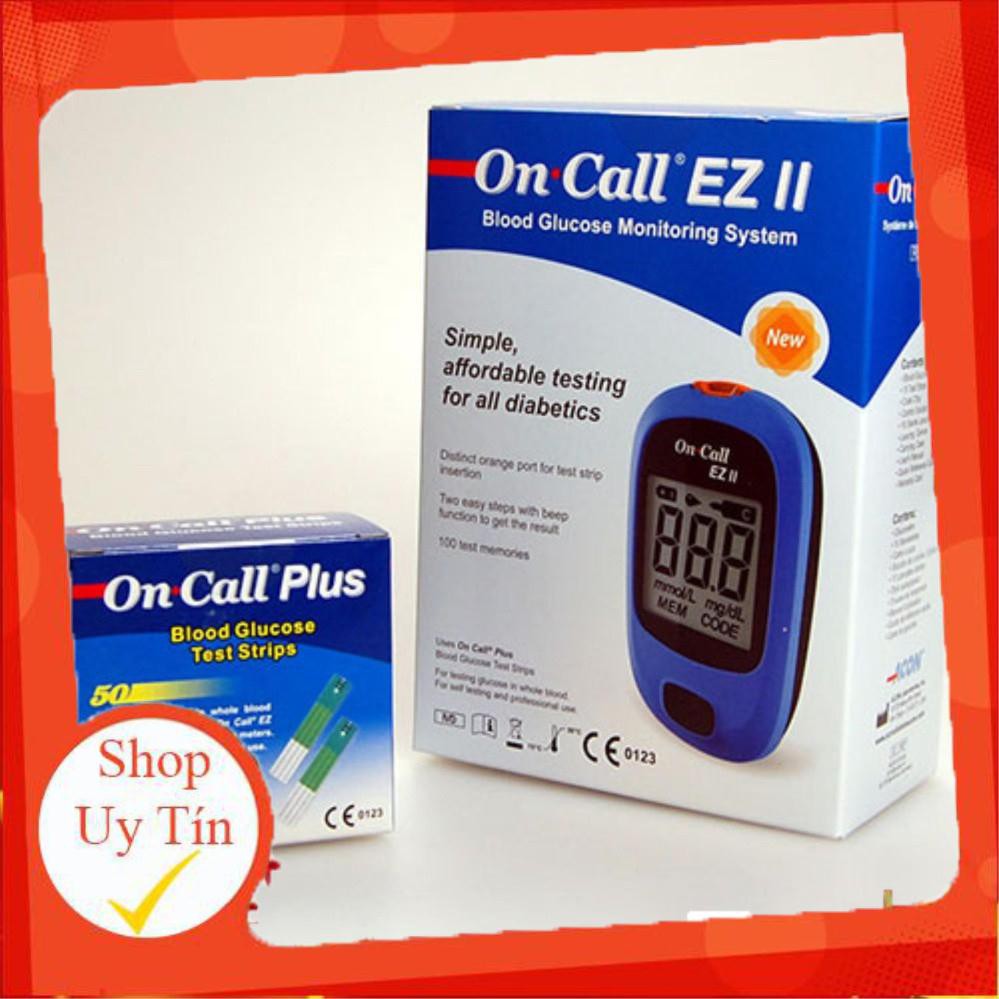 Máy đo đường huyết On Call EZ II_[TẶNG 01 HỘP TEST 25 QUE]