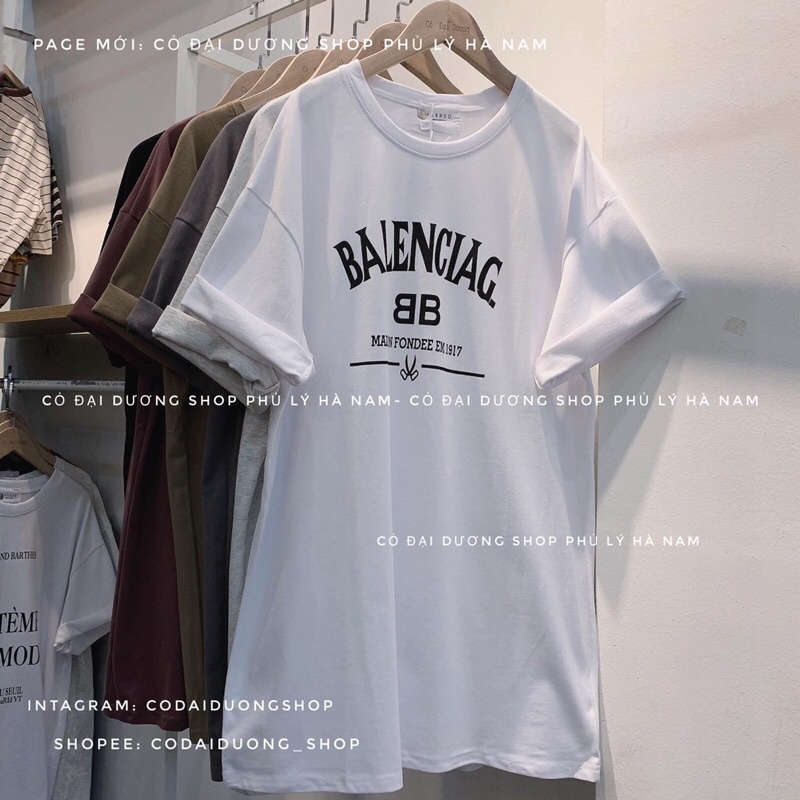 áo phông BALENCIAG mác parrso cộc tay