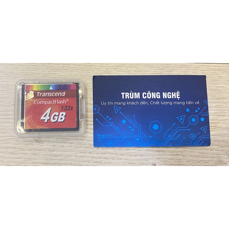 Thẻ nhớ CF Transcend CompactFlash 4GB 133x Speed dùng cho máy ảnh , máy CNC
