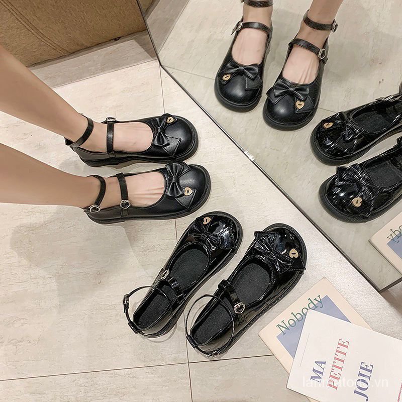 Giày Da Nữ Kiểu Dáng Retro Phong Cách Nhật Bản | BigBuy360 - bigbuy360.vn