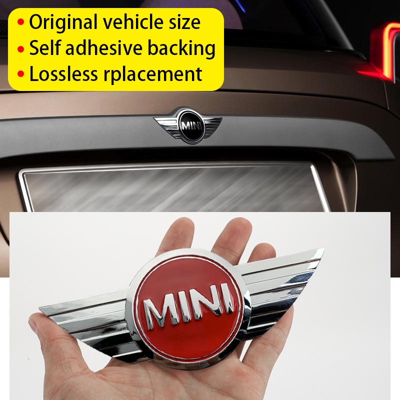 MINI Kiểu dáng xe hơi Hình dán huy hiệu Auto Front Hood Thân sau Biểu tượng đã sửa đổi Hình dán Đối với BMW Cooper Countryman Clubman