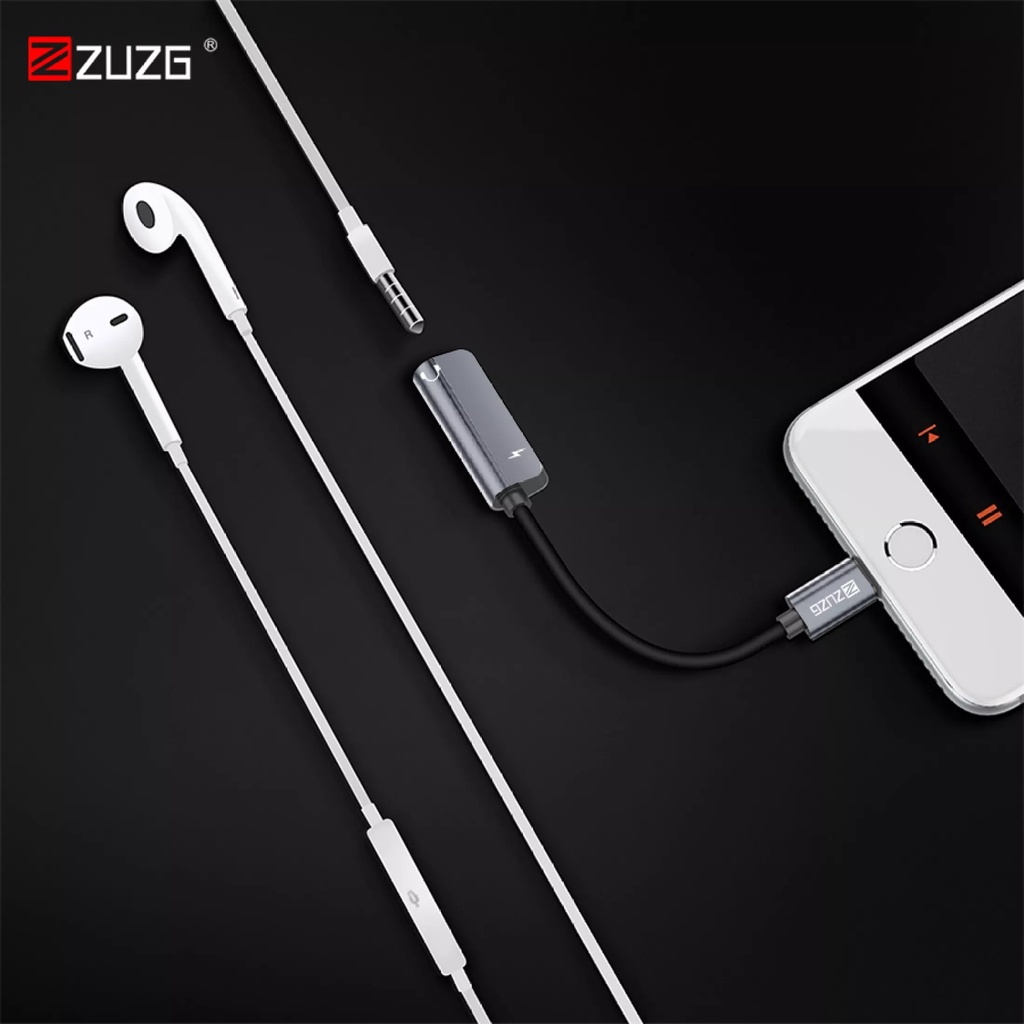Jack chuyển đổi 2 cổng vừa sạc vừa cắm tai nghe cho ip YL6i ZUZG