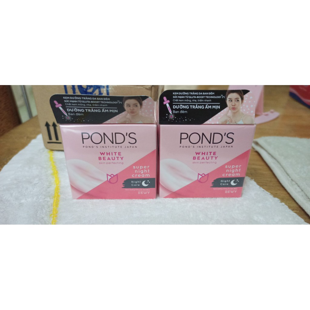 Kem dưỡng Pond's White Beauty trắng hồng rạng rỡ (Ban ngày 30g + Ban đêm 30g)