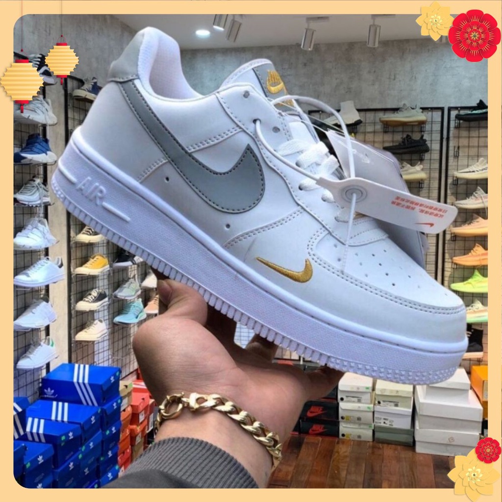 Giày Nike_AF1 Nam Nữ, Giày Nike_Trắng Air force 1 all white full box bill