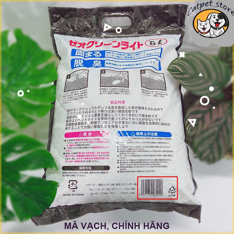 Cát mèo,Cát vệ sinh cho mèo,CÁT VỆ SINH CHO MÈO NHẬT BẢN 8L - 6 MÙI LỰA CHỌN - CHÍNH HÃNG
