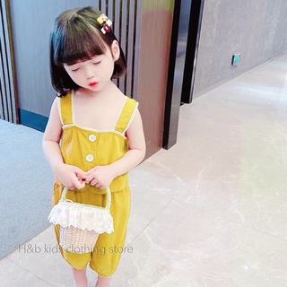 Xả Set đũi lạnh 2s dải cúc bé gái