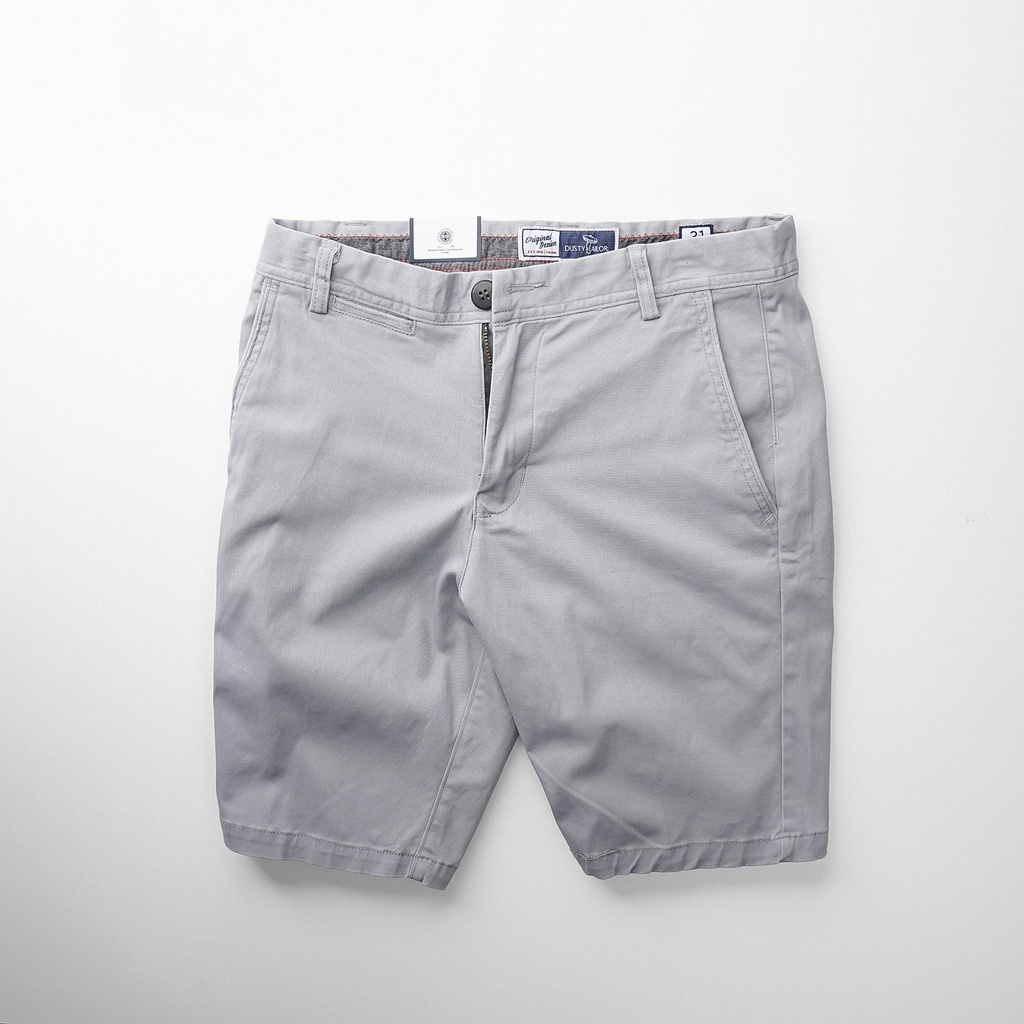 Quần short kaki nam Dusty Tailor chính hãng, quần lửng nam phối lưng tinh tế, form trên gối, vải cotton co giãn 4 chiều