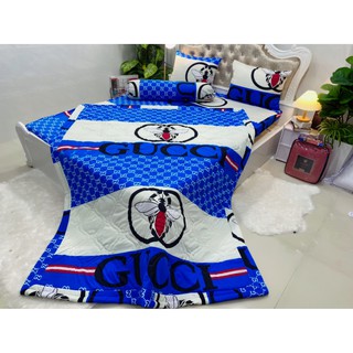 BỘ DRAP THUN HÀN QUỐC CAO CẤP 5 món ( 1 ga + 2 nằm + 1 ôm + 1 mền trần bông)