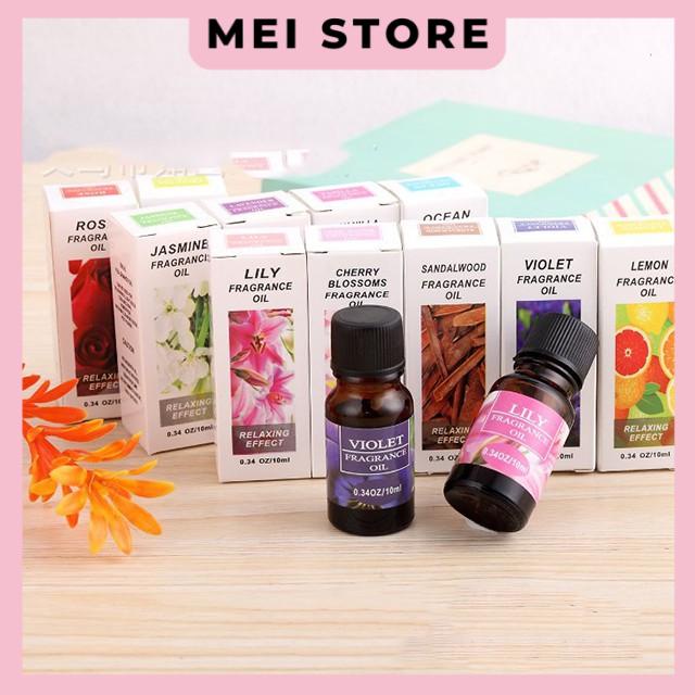 Lọ 10ml Tinh Dầu Thiên Nhiên Nguyên Chất Nhiều Mùi Thơm Phòng Giúp Bạn Thư Giãn Sảng Khoái Mỗi Ngày