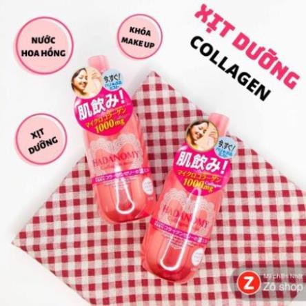 Xịt khoáng Hadanomy Collagen Mist nội địa Nhật