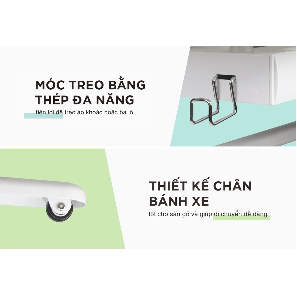 Bàn học sinh thông minh có thể điều chỉnh độ cao, có giá sách BR-E503