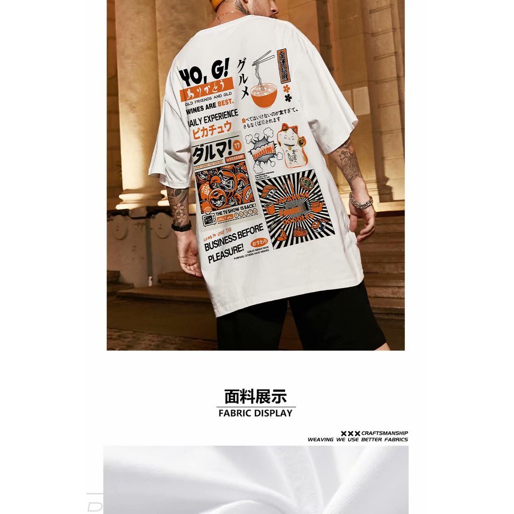 Áo Thun Tay Ngắn Dáng Rộng Phong Cách hip hop Đường Phố Âu Mỹ Thời Trang Cho Nam Và Nữ