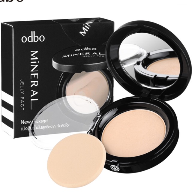 Phấn tươi chống nước siêu lì siêu mỏng Odbo Mineral Jelly Pact Makeup Powder OD619 Thái lan