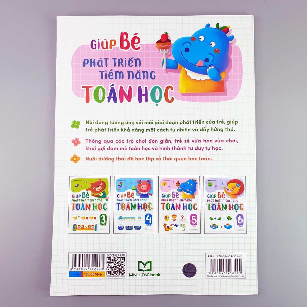 Sách - Giúp Bé Phát Triển Tiềm Năng Toán Học 5 Tuổi | BigBuy360 - bigbuy360.vn