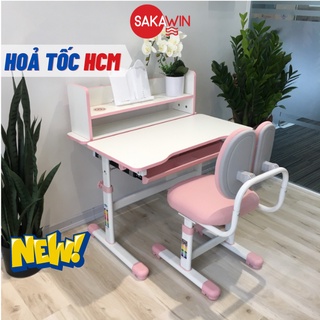 Bàn học thông minh Sakawin A18, Bàn học cho bé Chống gù Dành cho các bé từ 3 tuổi đến lớn, Bảo hành 24 tháng