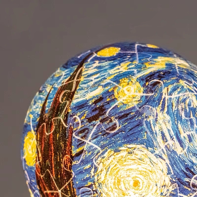 Bộ xếp hình 3D Starry Night-Sphere Light