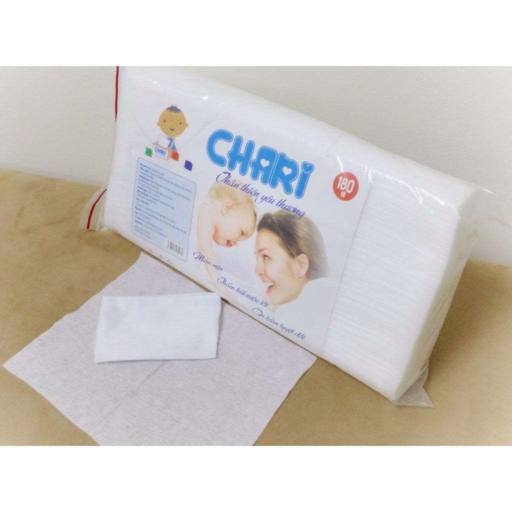 Combo 8 bịch khăn vải cotton đa năng 200 tờ/bịch