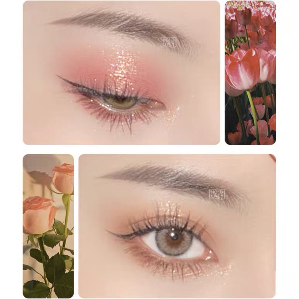 Bảng phấn mắt 12 màu bánh mì HOLD LIVE Afternoon Garden Eyeshadow Palette tông cam đào hồng đất hot trend HL470 HLIV69 | BigBuy360 - bigbuy360.vn