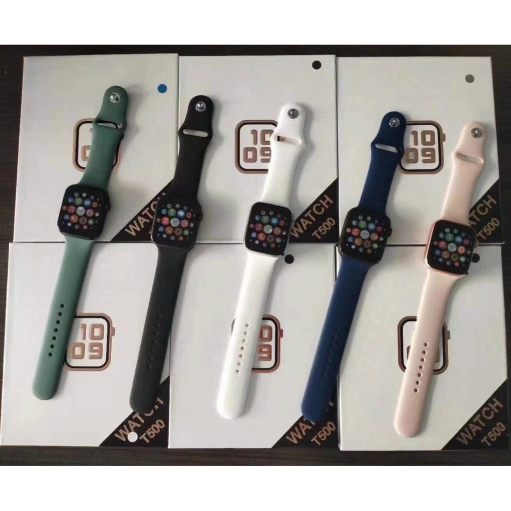 Đồng Hồ Thông Minh T500 - Thay Hình Nền, Đo nhịp tim, Smart Watch T500,kèm đế sạc theo đồng hồ gdv56