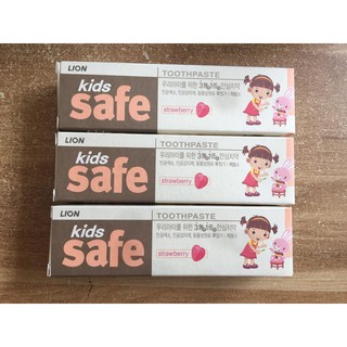 Kem đánh răng trẻ em cj lion kids safe hàn quốc
